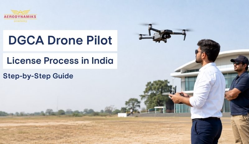 DGCA remote pilot certificate process steps diagram