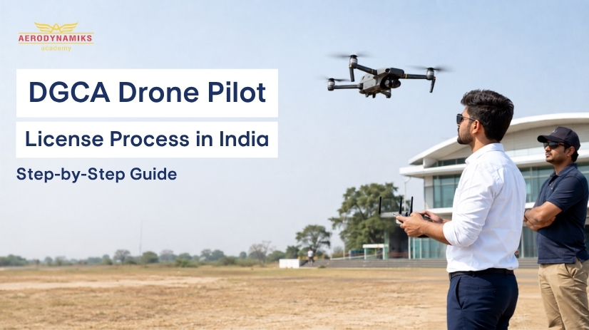DGCA remote pilot certificate process steps diagram